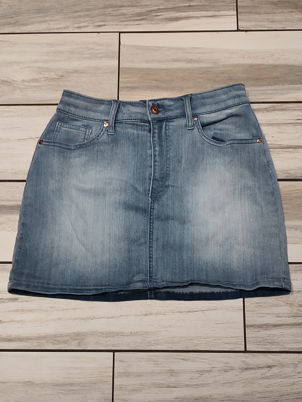 Celebrity Pink Denim Mini Skirt